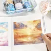 JIANWU 30mm*200cm Sky and Sea Series Landscaping Material Collage Washi Tape Creative DIY Journal Scrapbooking Stationery 4
