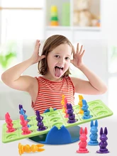  Kids toys rabbit balanced seesaw mini leisure balance game toys 