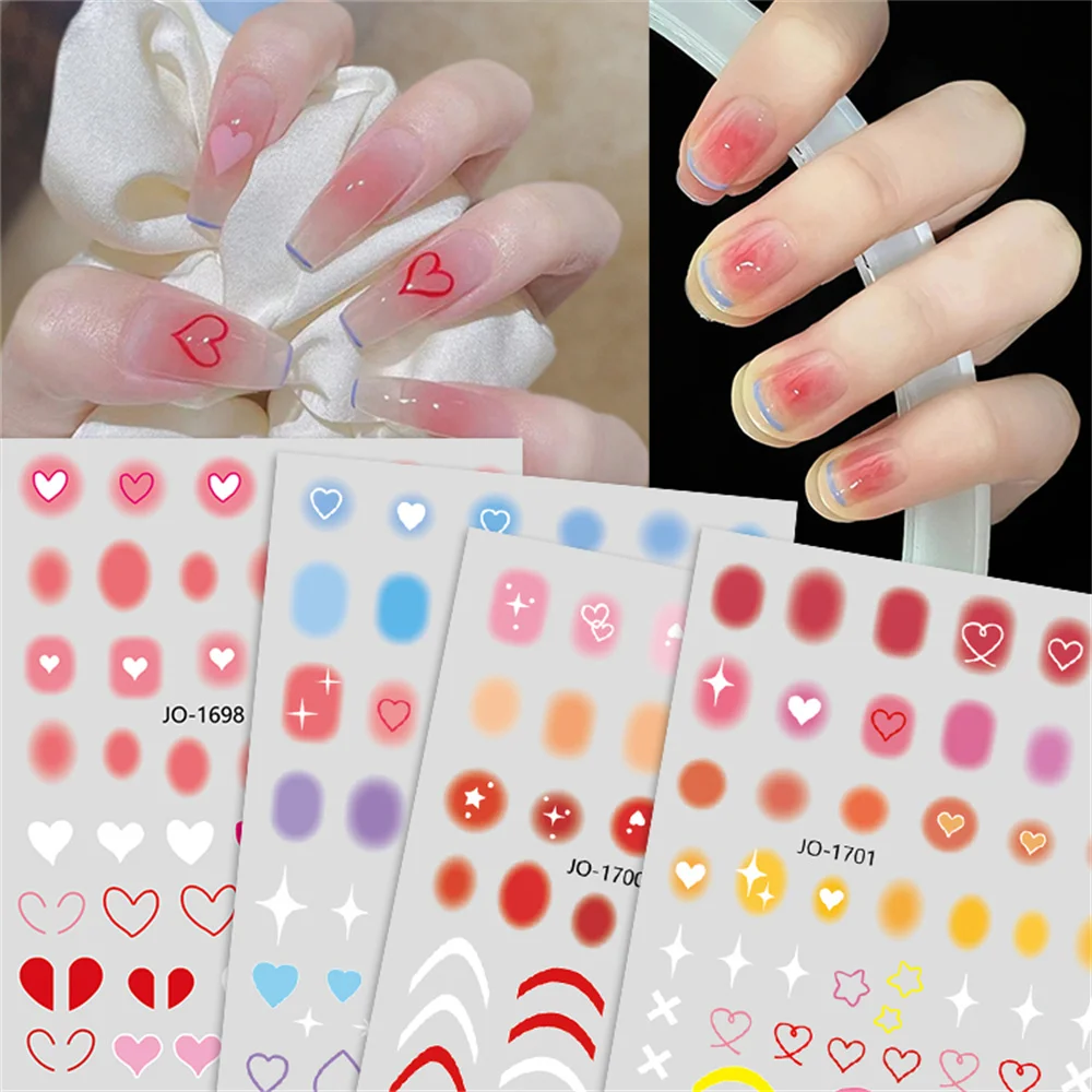 

1pc Kawaii Nail Art Stickers Heartbreak Lips Blush Stickers Cute Women DIY Nail Art Glamor Art Design Ornament Nail Art Parts