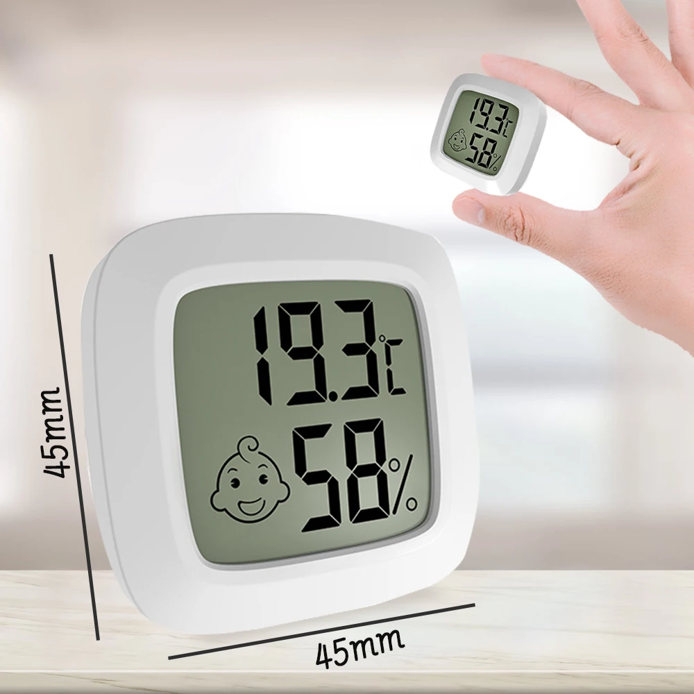 1pc/2pcs Indoor Thermometer Hygrometer, Desktop Digital Thermometer With  Humidity Gauge