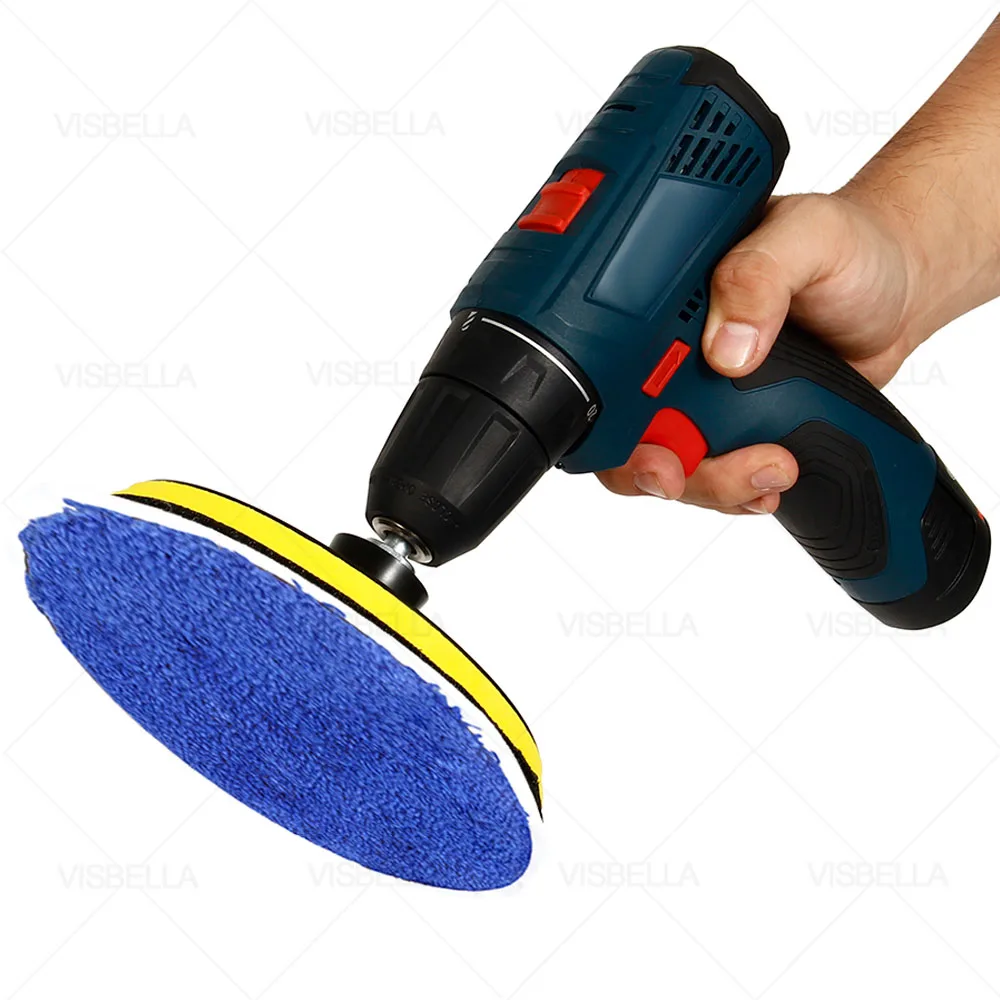 3/6PCS Car Polishing Pad 150mm Microfiber Pad Self-adhesion Automotive Waxing Polishing Disc Sponge Polishing Quickly Wipe Wax 6