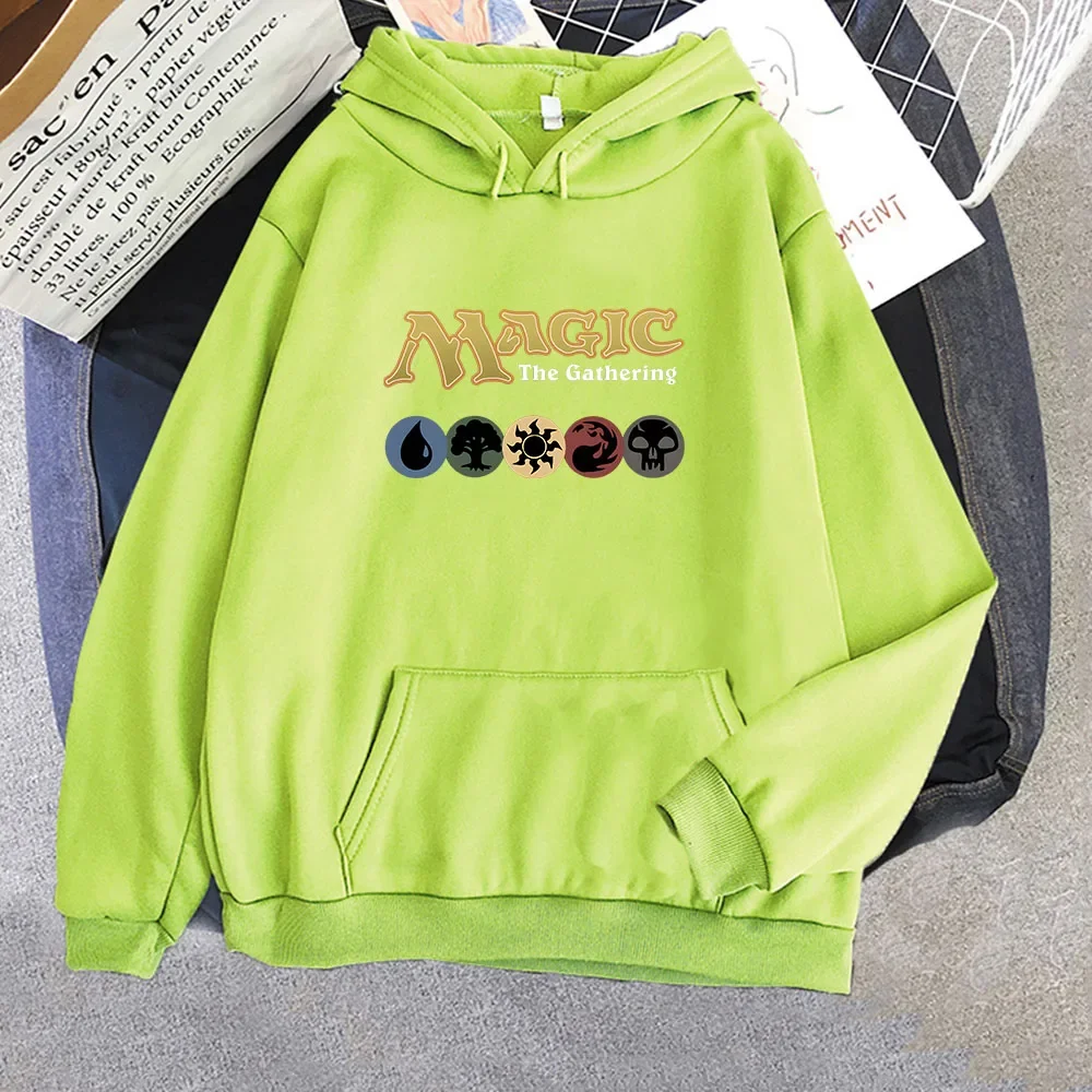 Magic The Gathering Cartoon Letter Hoodie Graphic Printing Funny Sweatshirt Cute for Autumn/Winter Sudaderas Fleece New Pullover 2