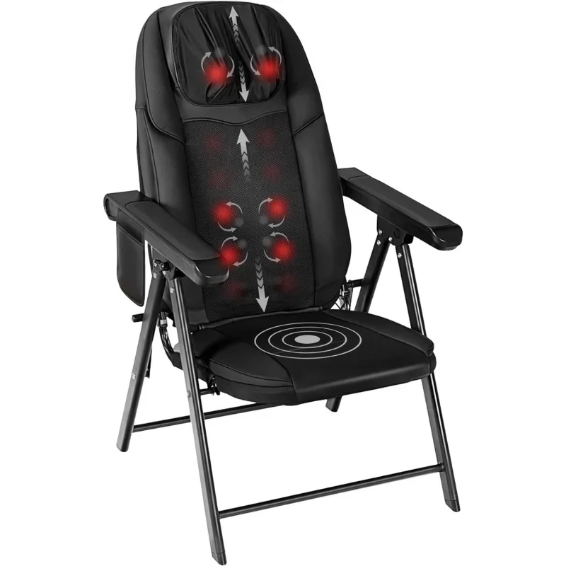 

COMFIER Folding Massage Chair Portable, Shiatsu Neck Back Massager with Heat, Foldable Chair Massager for Full Body, Adjustable