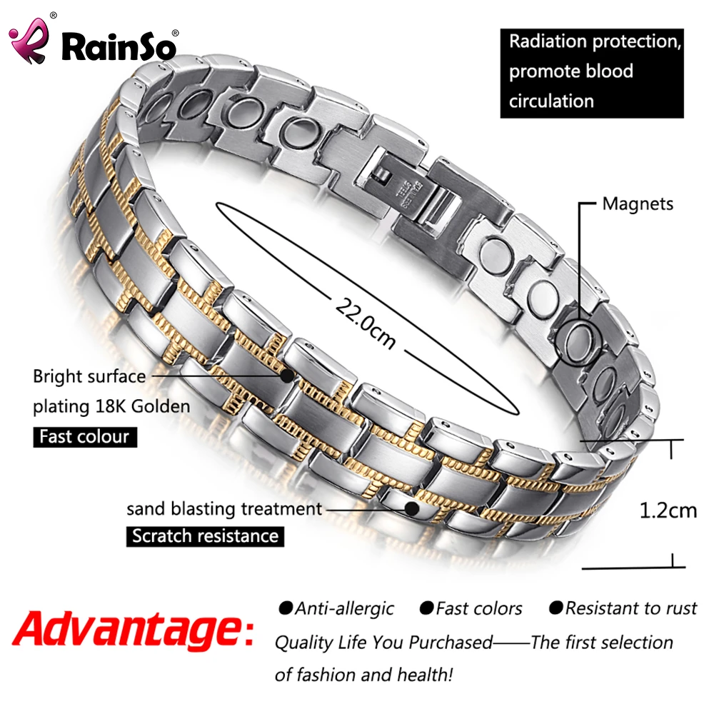 Rainso Bracelets Relif Stress Germanium Bio Energy Bracelets