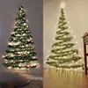 Christmas Vine With Lights Lamp DIY Wall Mounted Xmas Tree Ornaments Festive Atmosphere Decora Greenery Garland Artificial Vine