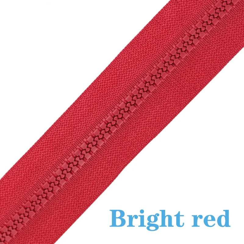 Versatile Resin Zipper – 24 Vibrant Colors, Multiple Lengths, Open Tail Design