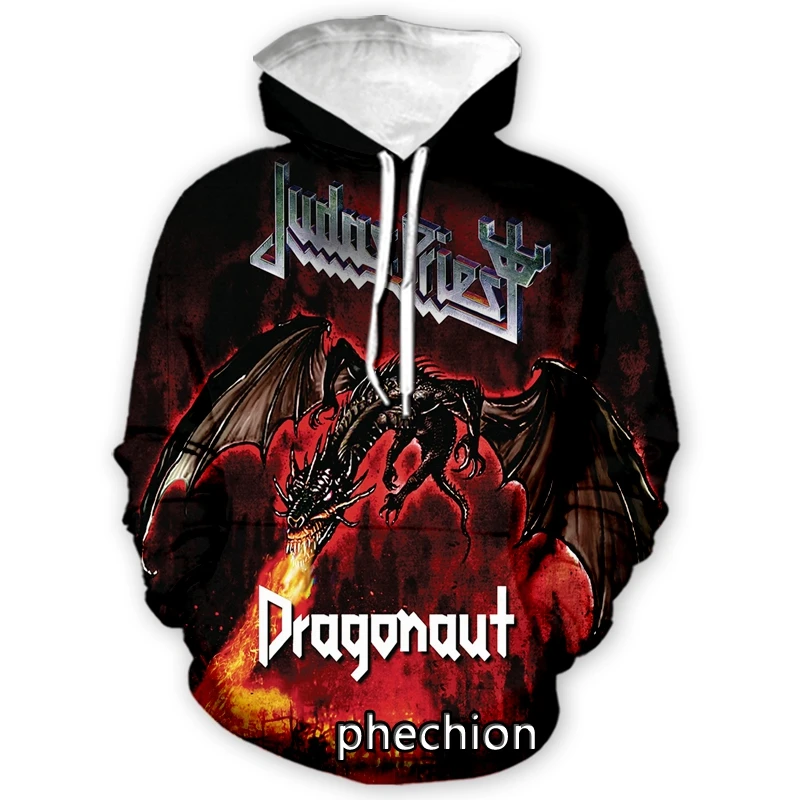 

Новые модные мужские/женские худи phechion, рок-группы, 3D принт, длинные рукава, повседневные толстовки, свободный спортивный пуловер A85