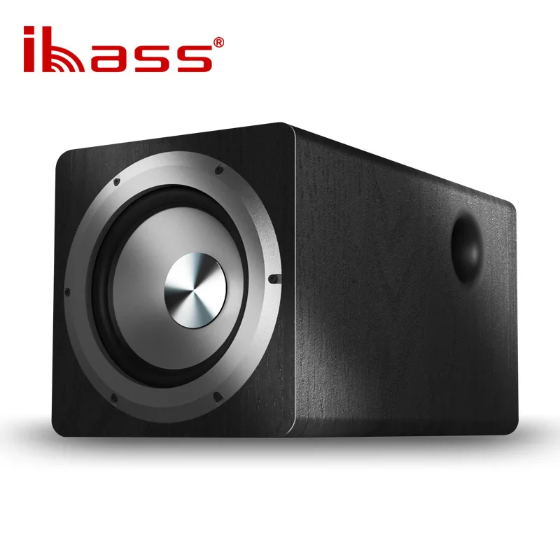 Wooden Desktop Passive Heavy Duty Subwoofer 100W 6.5 Inch Horn Caixa De Som Need To Match Home Amp Or Powered Speakers Use