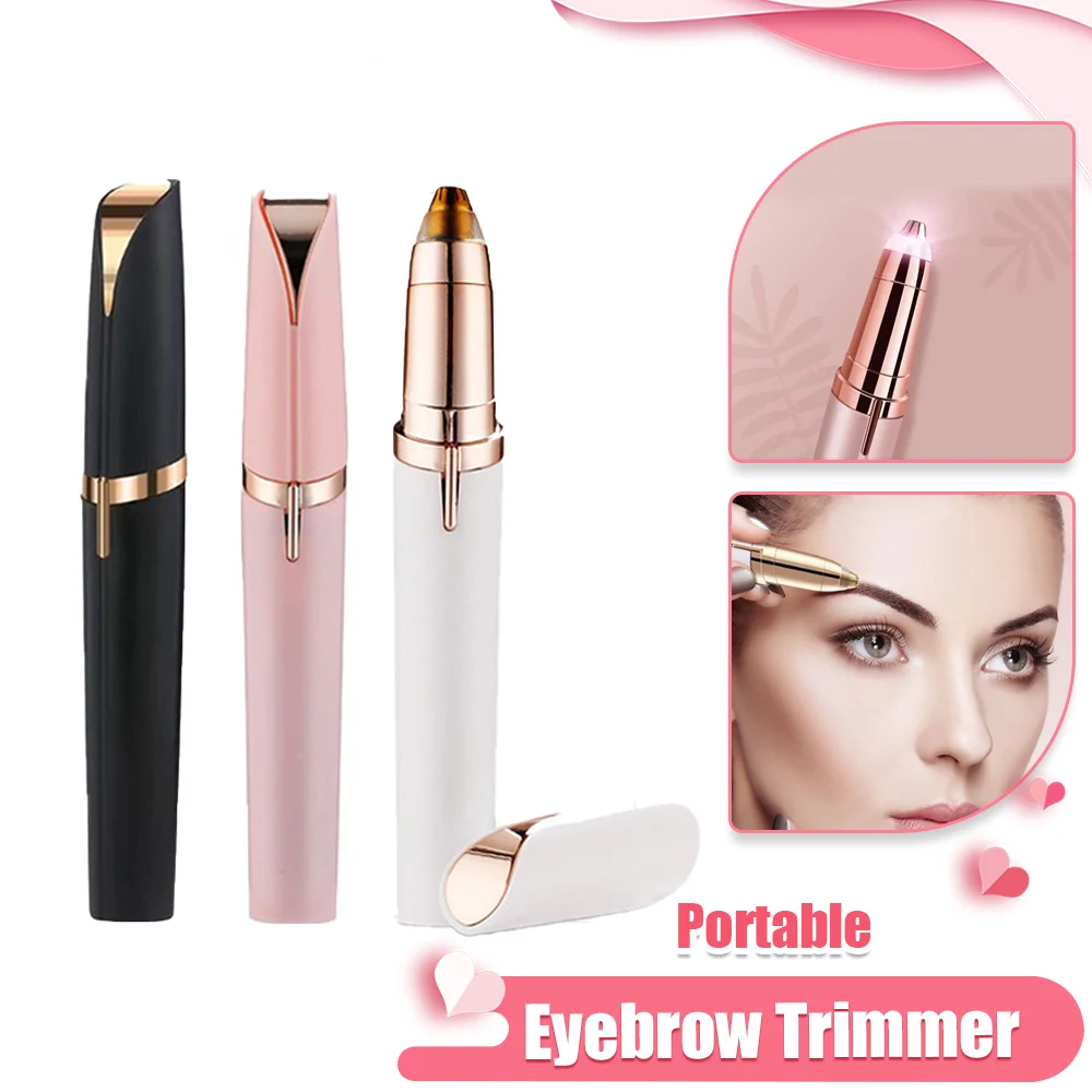 Eyebrow Trimmer Electric Women's Portable Mini Hair Remover Shaper Body Face Shaving Machine Beauty Tools