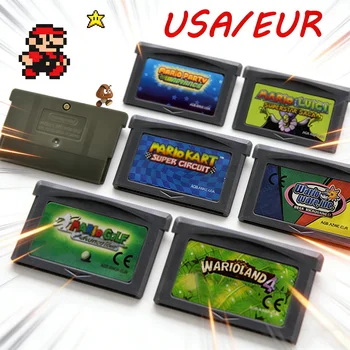 Cartuccia di gioco GBA per console di videogiochi a 32 bit, serie Super Advance Super Bros Kart