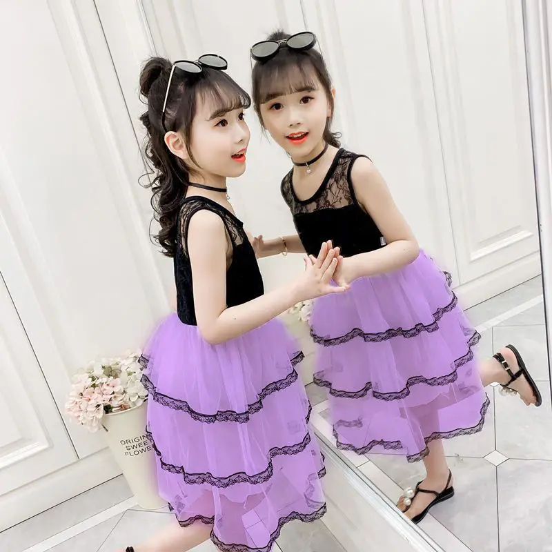 

2023 New Summer Cute Girls Princess Dress Kids Sleeveless Dresses Children Birthday Party Vestido Kids Easter Tutu Costume #6732