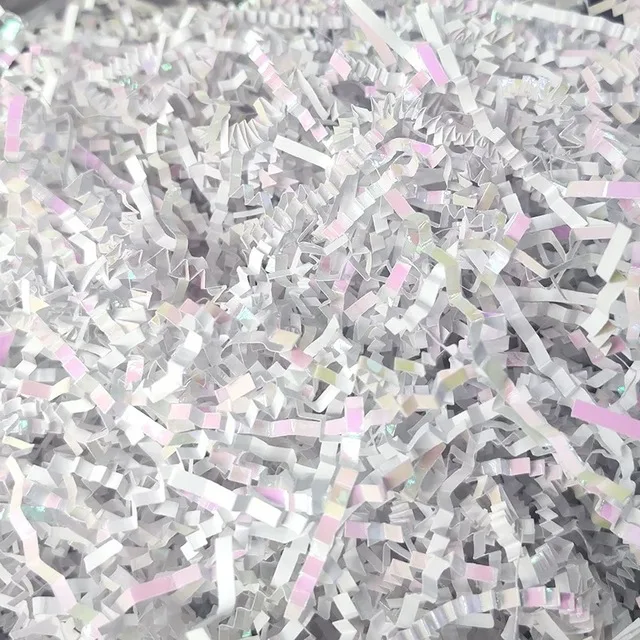 Radiant Rose Gold Metallic Glitter Raffia for Gift Box Filler and Craft Decor