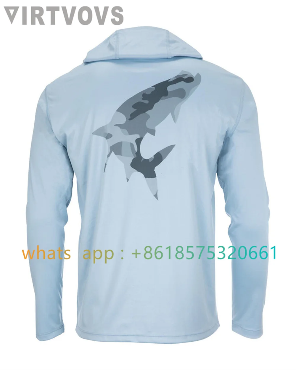 

Fishing Shirts Long Sleeve Tech Hoody Protection Uv Sun Upf Men's Quick Dry Fishing Shirt Outdoor Sport Fish Clothing 2023