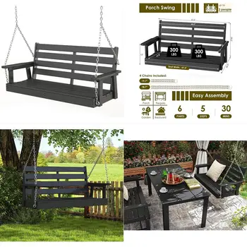Canopy Patio Porch Swing Bed 1