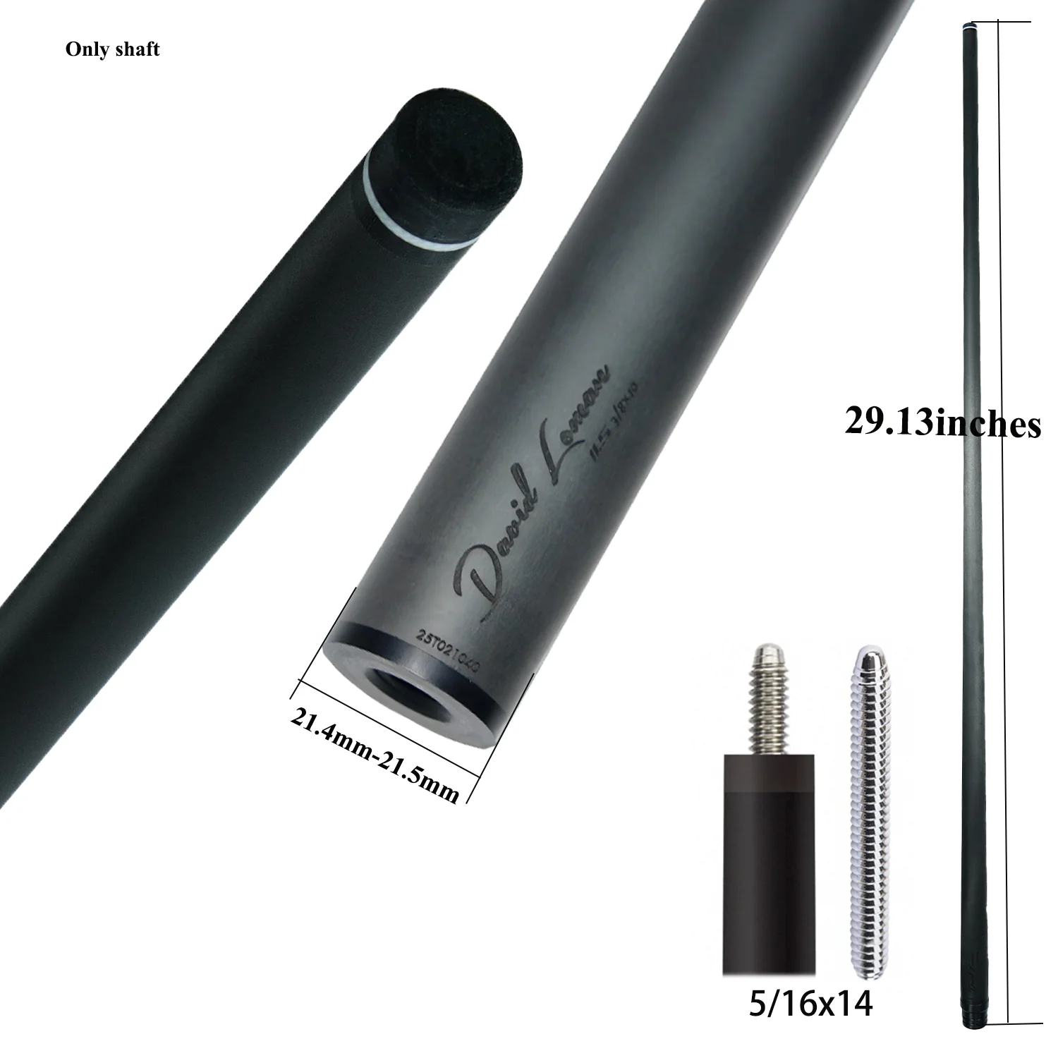 DAVID LOMAN Carbon SHAFT 3/8-11山 DAVID LOMAN Carbon SHAFT 3/8-11山
