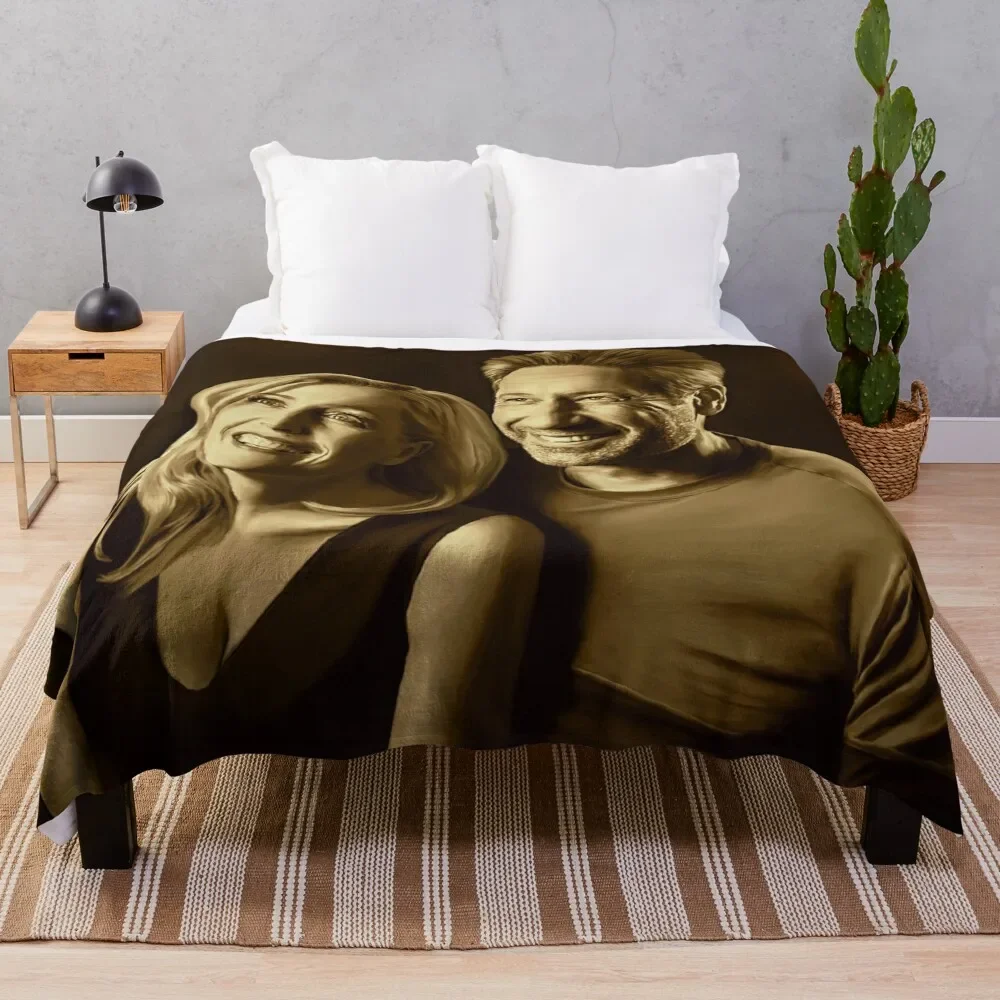 

A successful old married couple - sepia panting Throw Blanket cosplay anime Custom Nap Blankets