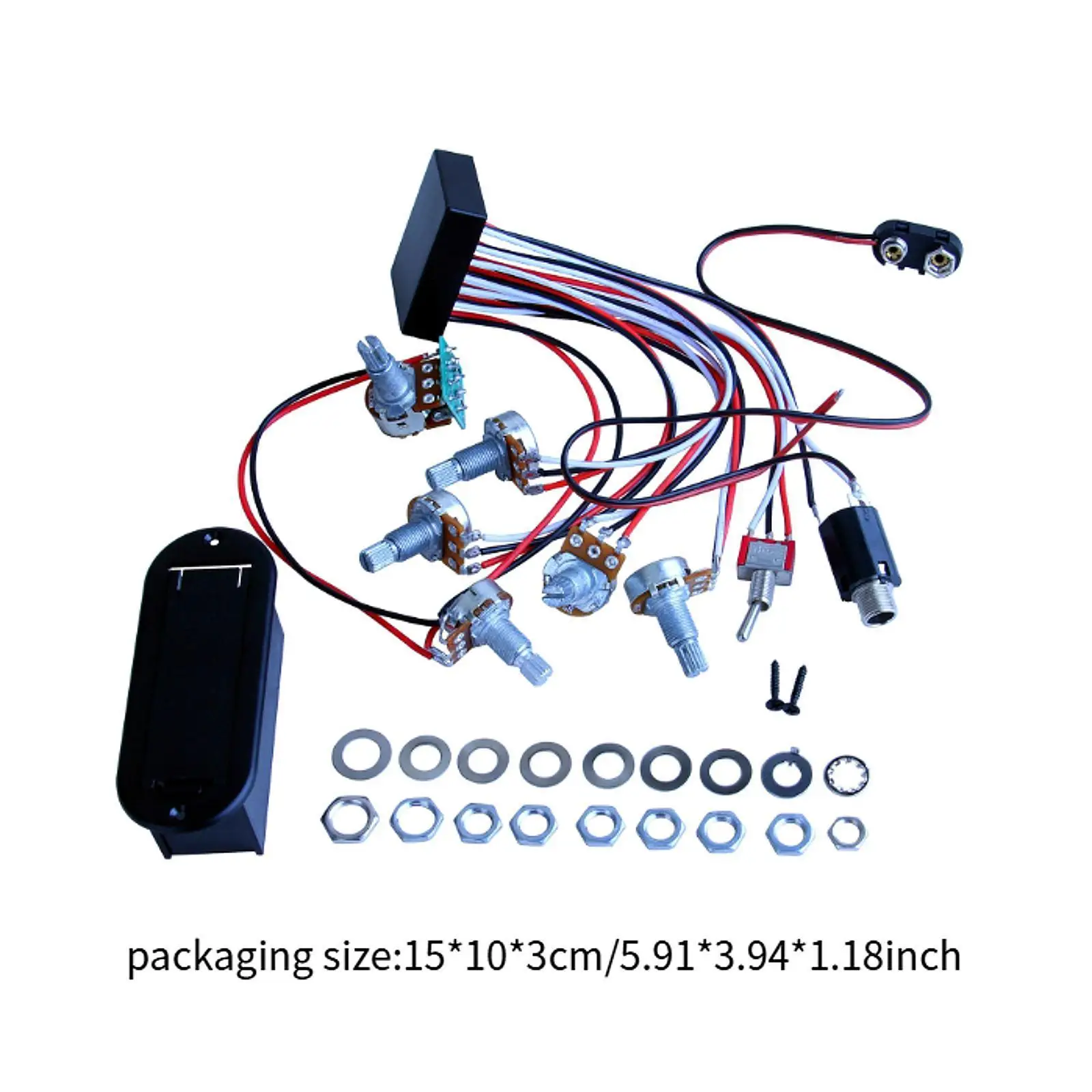 Enhanced Electric Bass Guitar Preamp Circuit with Three-Band Equalizer