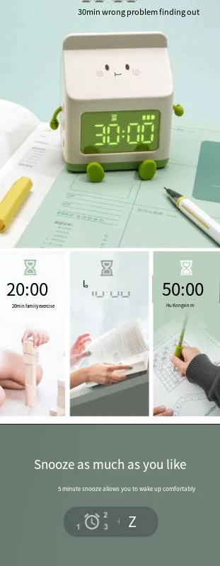 Description Picture 2 of itemMilk Carton Alarm Clock