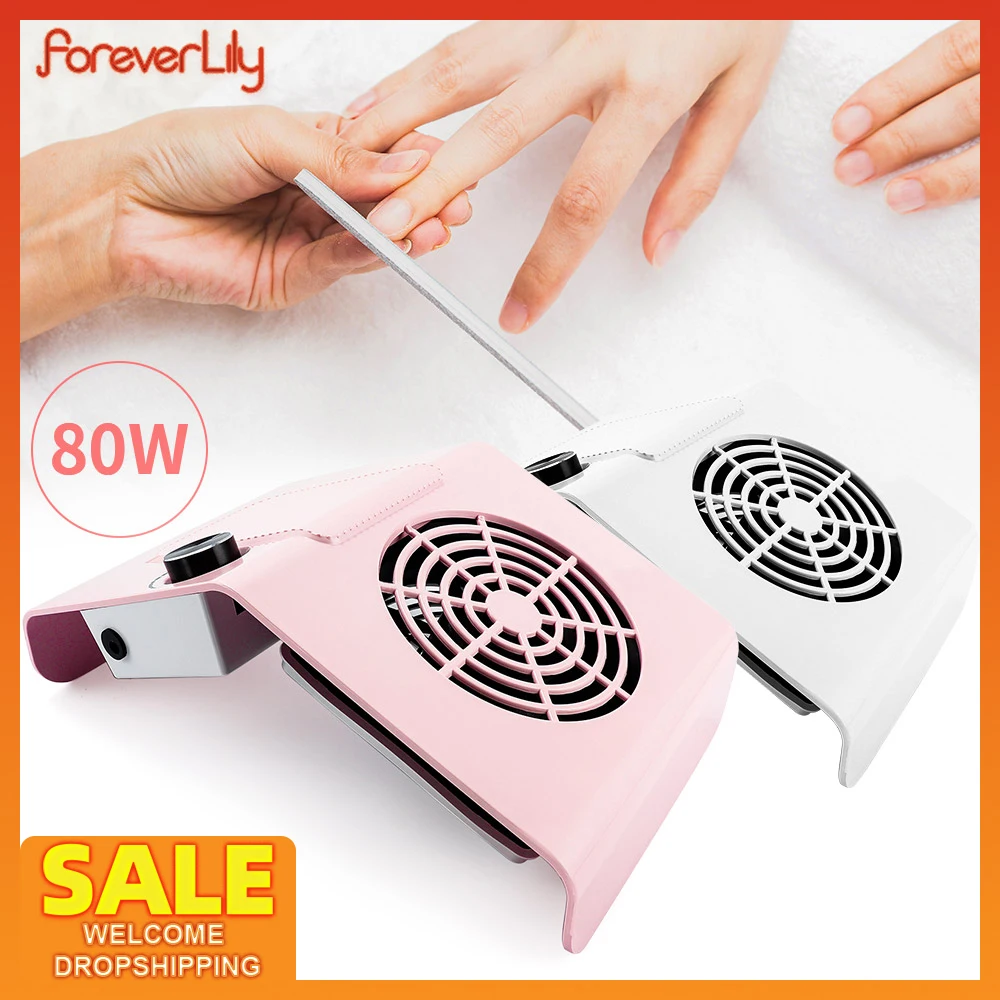 80w Nail Dust Collector Nail Vacuum Cleaner Powerful Nail Dust Suction