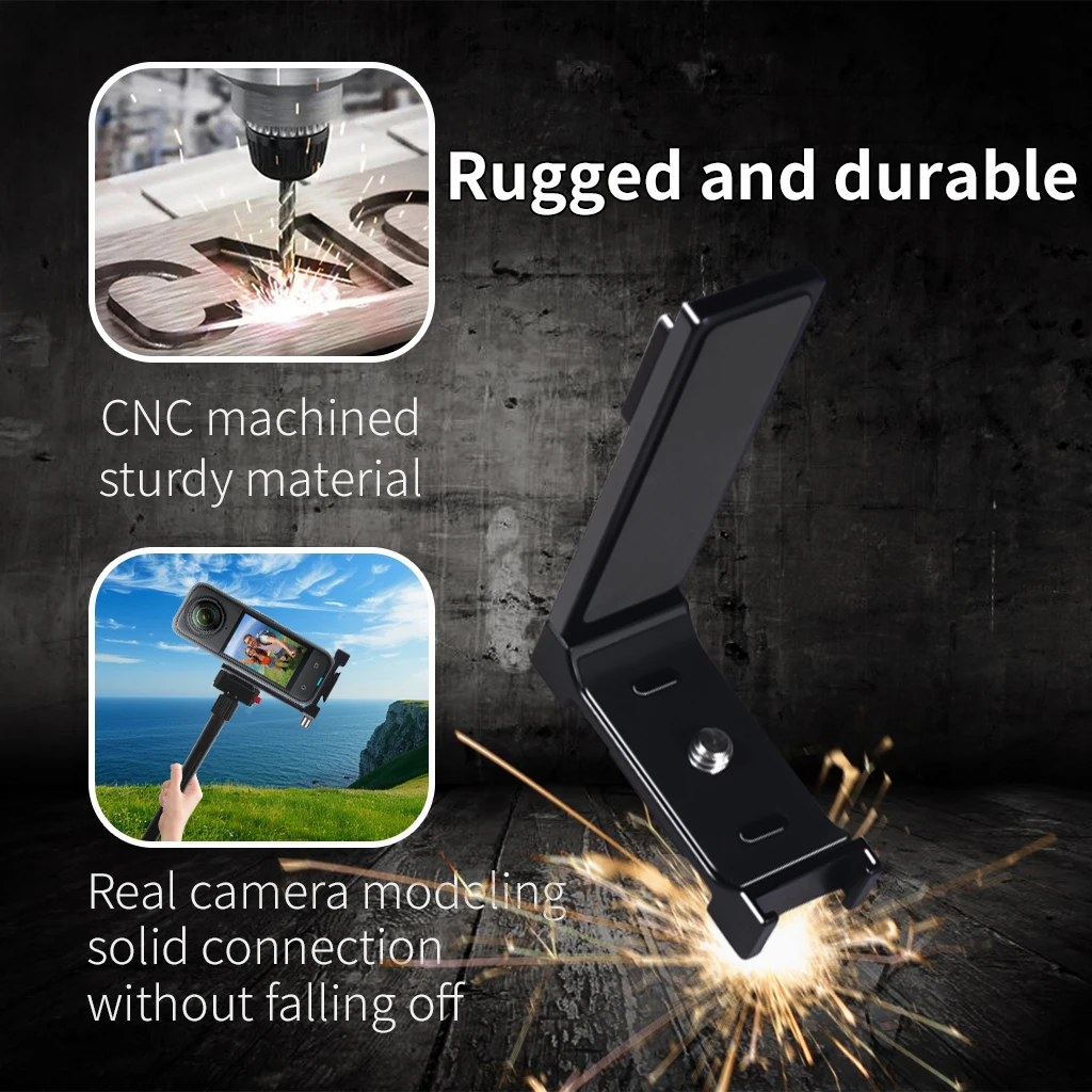 Aluminum Quick Release Mount L Bracket Cold Shoe Magnetic Adapter for X4 X3 X5