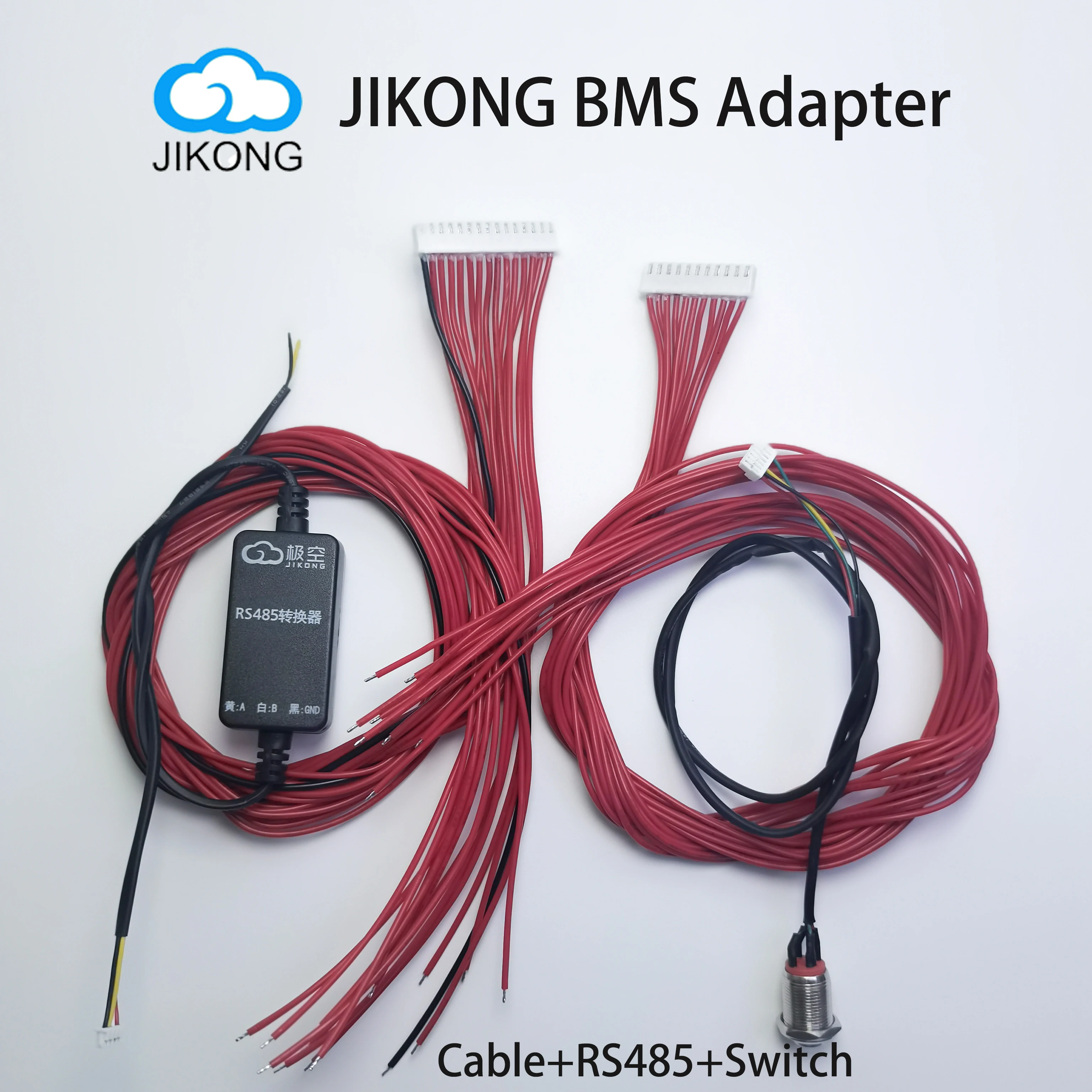 BMS Smart Lifepo4 Battery Accessories RS485 RJ45 Power Switch Cables Adapter 3.2