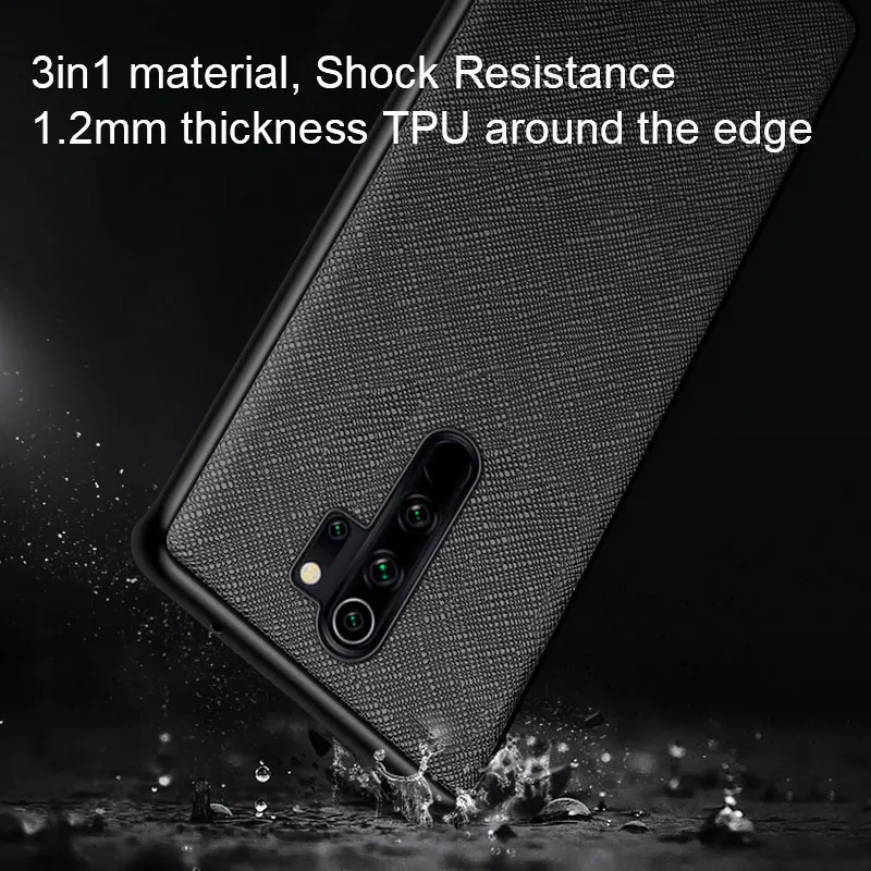 Elegant Leather Cross Pattern Case for Xiaomi Redmi Note 8 Pro and 8T