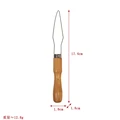 Brown wooden handle