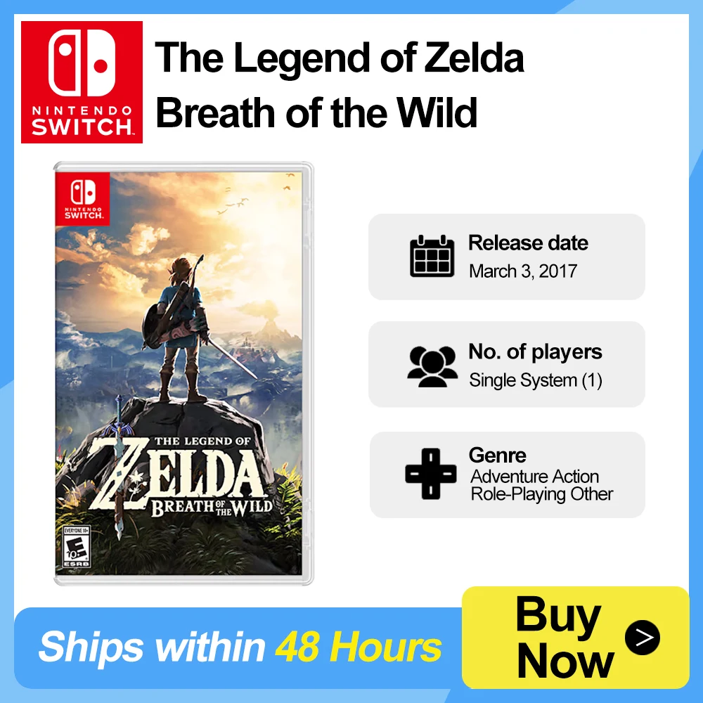 Zelda Breath Wild Special Edition Nintendo Switch Nintendo Switch