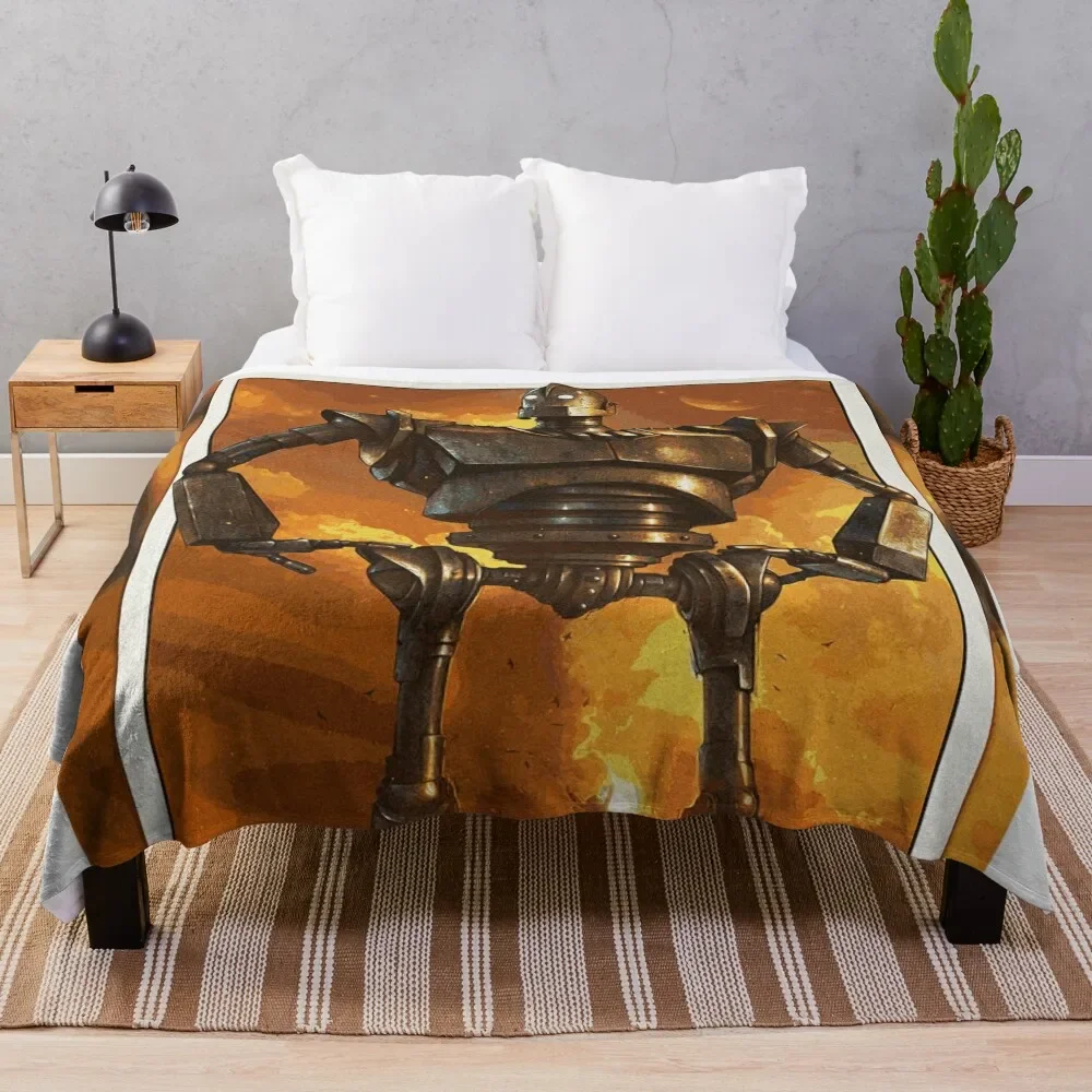 You are what you choose to be! - The Iron Giant Movie Quote Throw Blanket anime Large Blankets