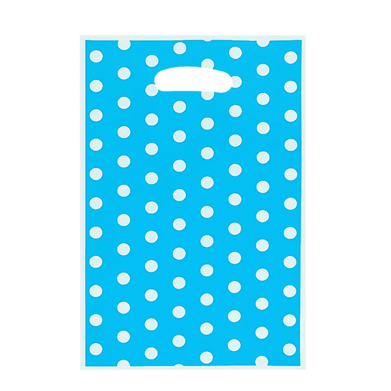 thumbnail image 1 of 10/20 piezas Bolsas de regalo impresas con lunares Bolsas de plástico para dulces Bolsas de botín para fiestas infantiles Suministros de decoración para fiestas de cumpleaños de niños y niñas, 1 of 5