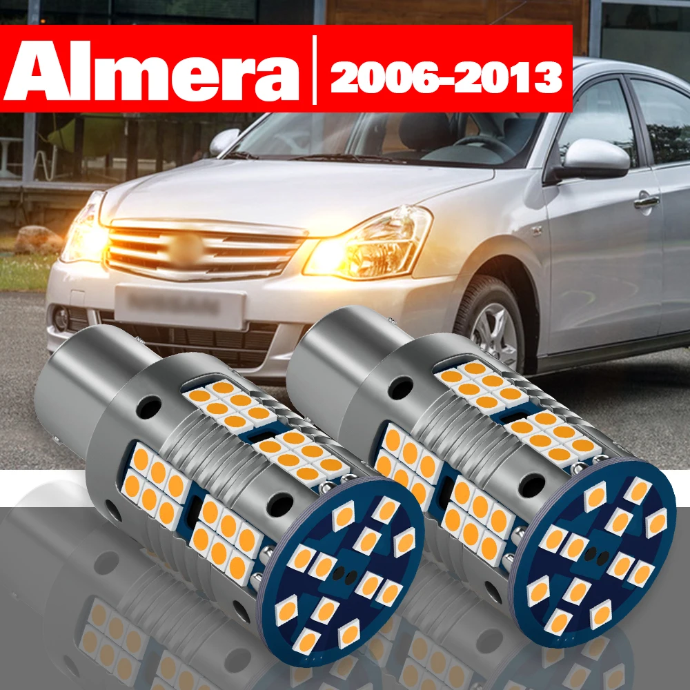 

For Nissan Almera 2 B10 2006-2013 2pcs LED Turn Signal Light Accessories 2007 2008 2009 2010 2011 2012