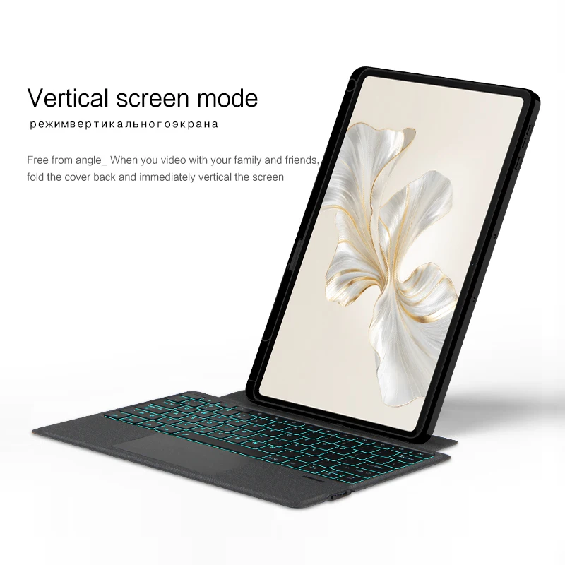 teclado destacável magnética com porta-lápis, para honra
