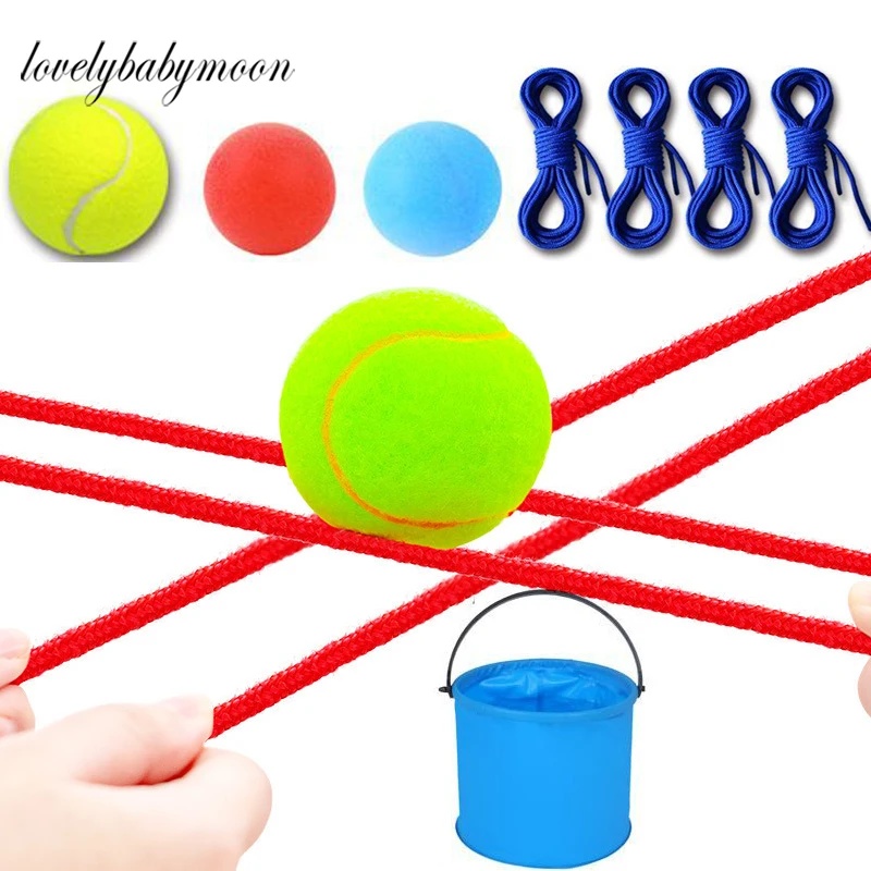 

Children Parent-child Outdoor Games Adults Team Building Catch The Ball with A Rope Pass Challenge Party Festival Activities Toy