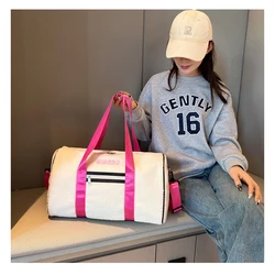 Gym Sports Bags Women Tote Fitness Travel Luggage Weekend Yoga Swim Female Shoulder Handbag Wet Dry Outdoor Crossbody Side Bag