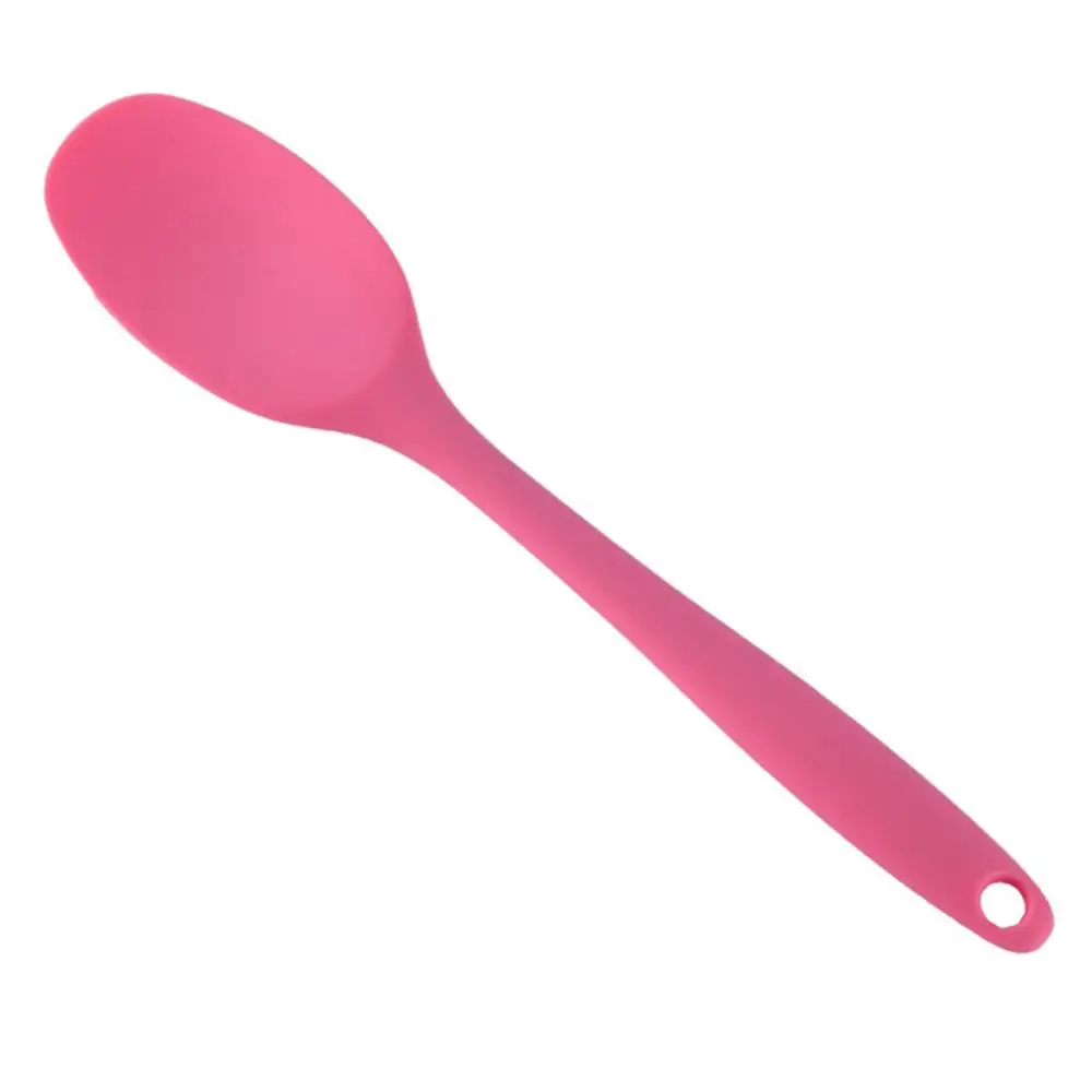 Silicone Long Handle Spatula Non-stick Scraper Spoon Heat Resistant Jam Scraper Dual-Ended Spoon Kitchen Cooking Utensil