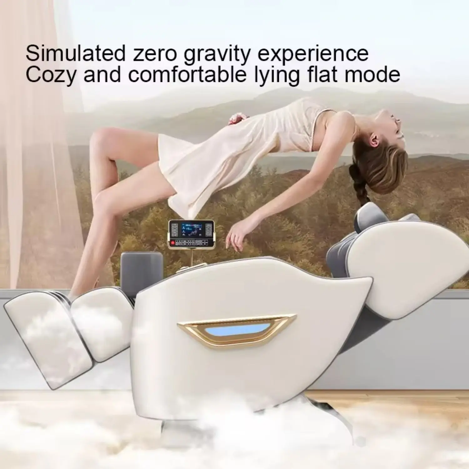 mansage chair full body with airbag Massage with U-shaped Headrest Zero gravty Shiatsu Kneading massage sofa chair for home 4