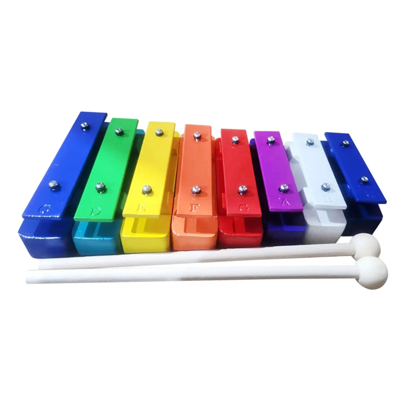 

Musical Xylophone Colorful Hand Eye Coordination Gifts 8 Note Glockenspiel for Children Percussion Instrument for Kindergarten