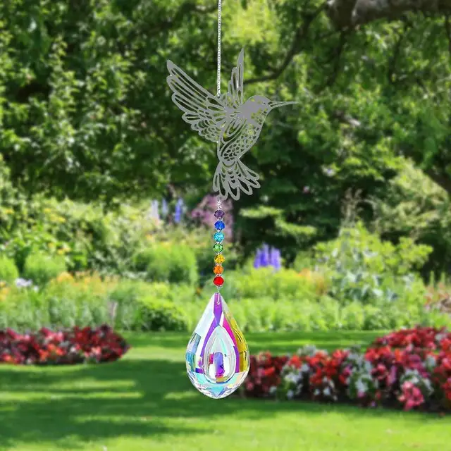 Crystal Car Függő Dísz Díszes Napfényes Üvegablak Napsütő Kristály Autó Medálok A Visszapillantó Tükörhez - Image 2