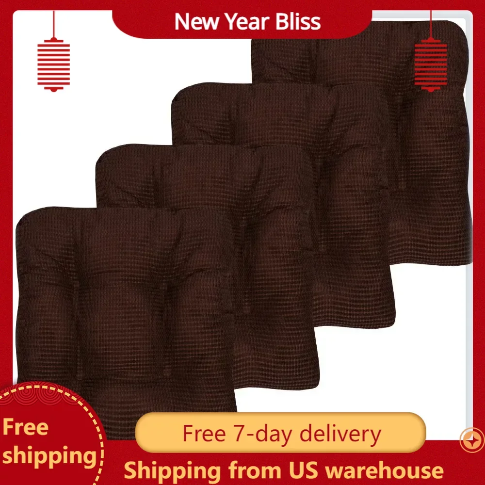 

Memory Foam Non Slip Chair Cushion Pad 4 Pack Chocolate