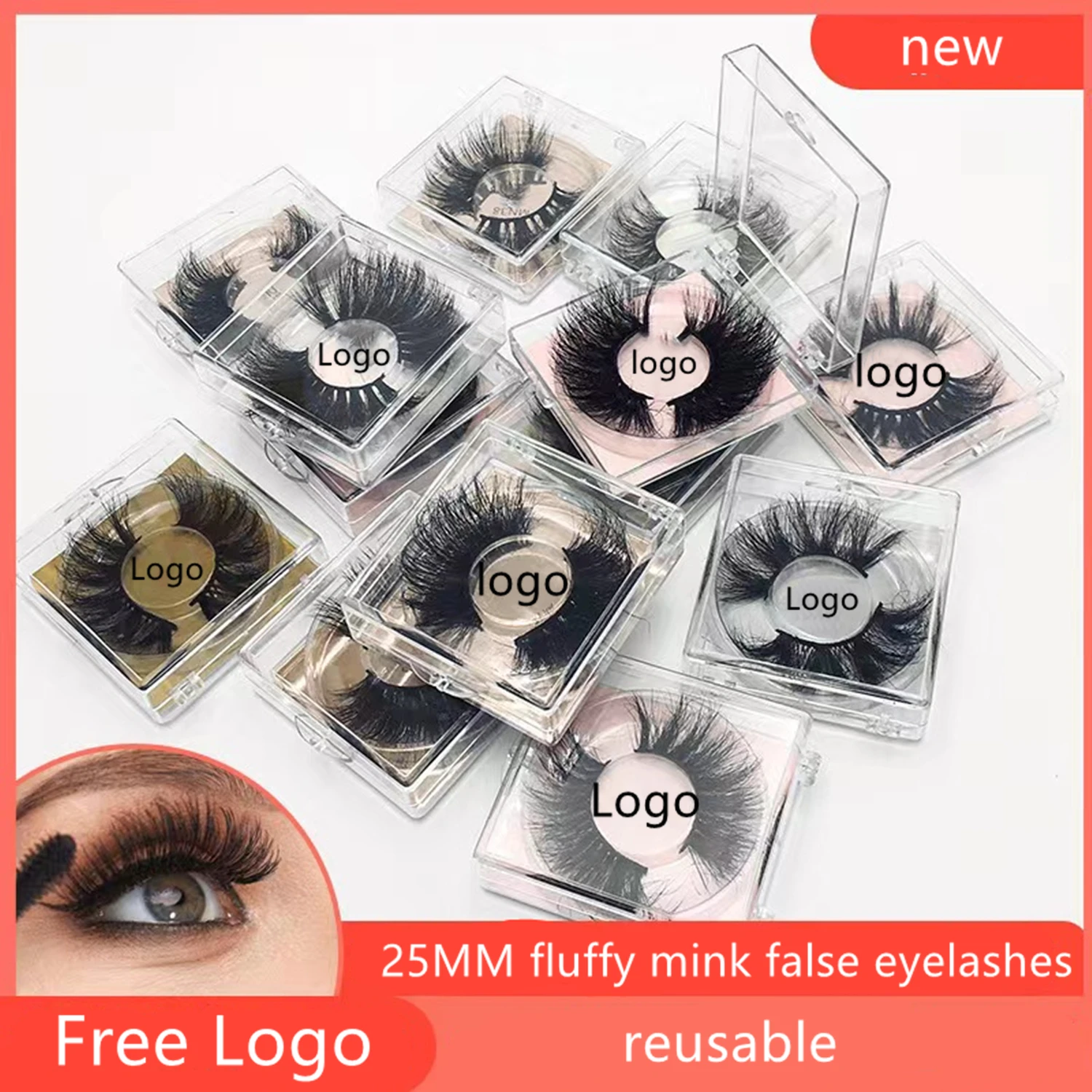 

3D настоящая норковая искусственная кожа, 25 мм, искусственные ресницы ручной работы, искусственные ресницы для макияжа, красота, Пользовател...