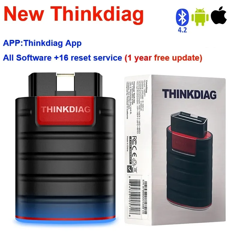 2023 Thinkcar Thinkdiag nuova versione con aggiornamento del Software di 1 anno sistema completo gratuito 16 strumenti diagnostici per auto OBD2 di ripristino