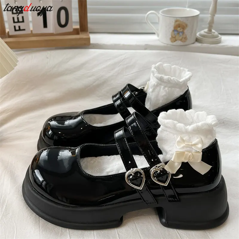 Mary Jane Shoes for Women 2025 summer Chunky Platform Ankle