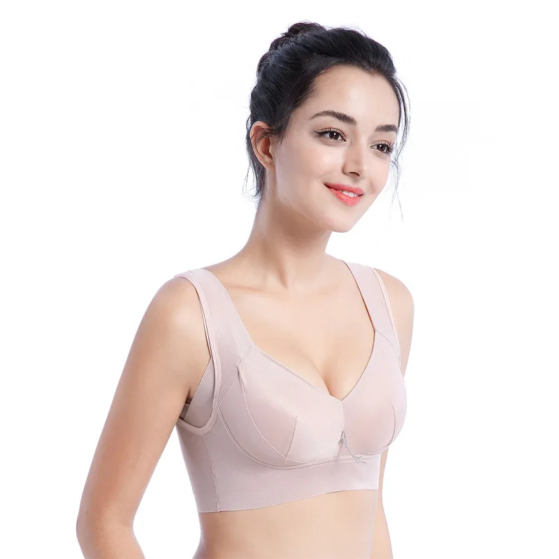 Women Bra Push Up Finger Cup Sexy Chest Special Seamless Underwear Push Up  No Steel Bras Women Breathable Bra Casual at  Women's Clothing store