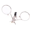 1Pc 25mm Double Lenses Magnifying Glass Stainless Steel Clip  Rotatable Mini Magnifier Diameter Monocular 6