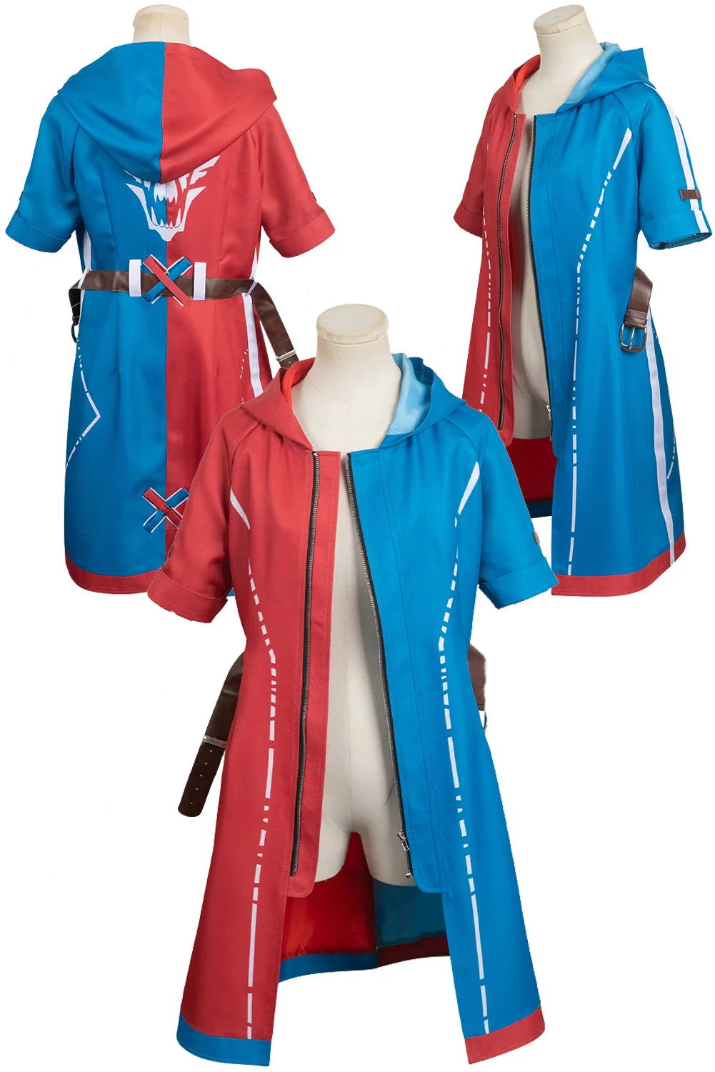 

Quinzel Cosplay Role Play Robe Belt Movie Female Super Villain Costume Adult Women Roleplay Fantasy Fancy Dress Up Party Clothes