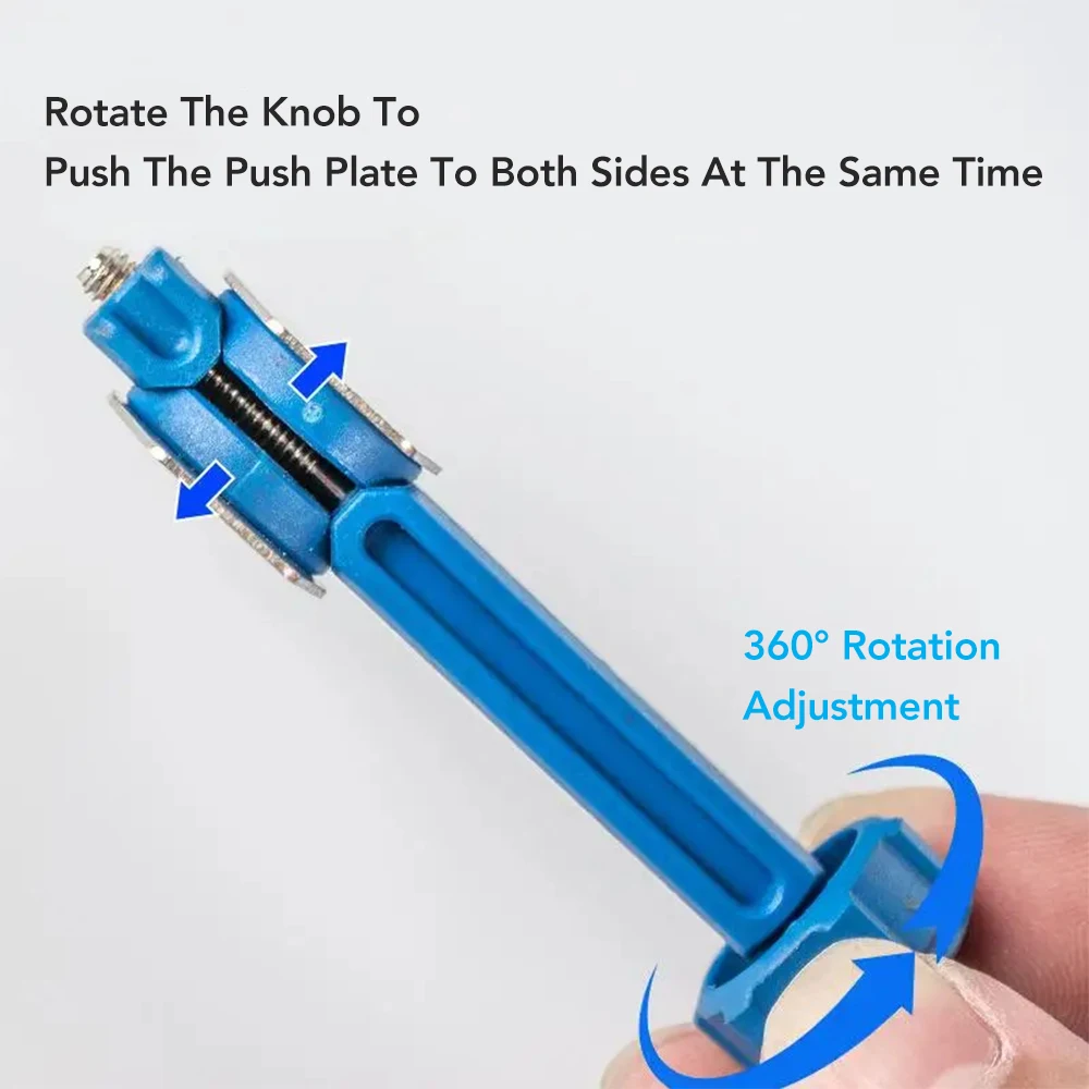 내구성이 뛰어난 강철 자전거 브레이크 패드 스프레더 도구 360 °   회전식 자전거 오일 디스크 피스톤 리셋 유압 브레이크 캘리퍼 피스톤 연장