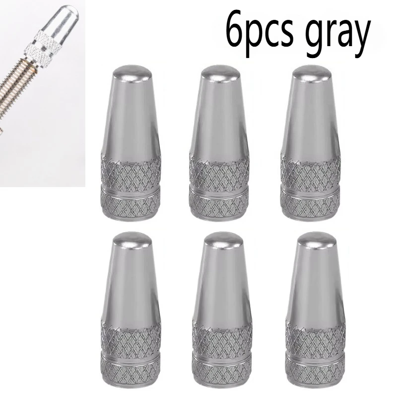 Set of CNC Aluminum Ultralight Bike Valve Stem Dust Covers (6/12 Pieces)
