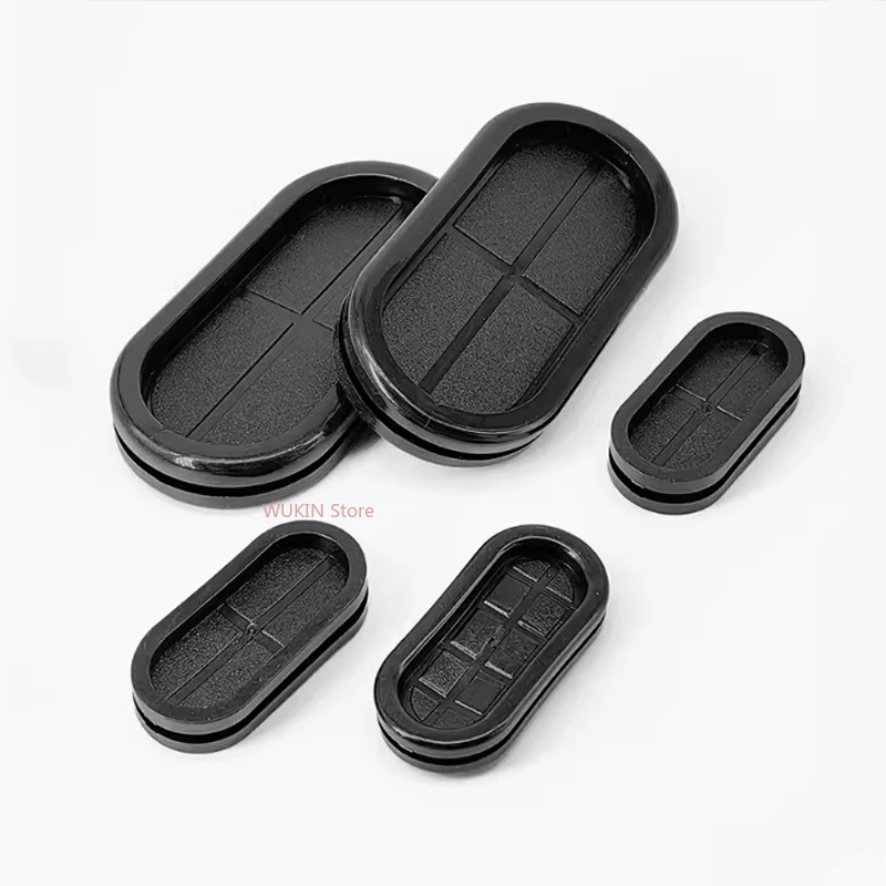 WK 라운드 양면 고무 그로밋 타원형 고무 보호 코일 와이어 케이블 씰 링 가스켓 13mm110mm