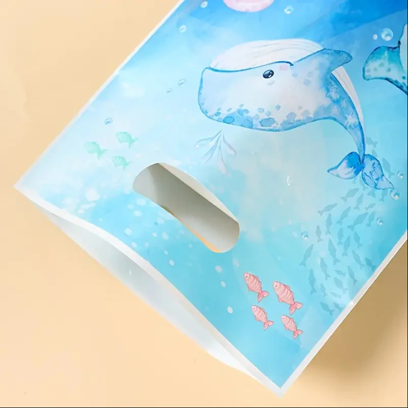 50Pcs Ocean Animal Party Favor Bags - Waterproof Sea Theme Goodie Bags For Kids