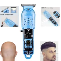 Electric Fade Trimmer For Men Bald Head Clipper T Blade Zero Gap Haircut Precision Hair Style Cutter Adult Hairdress Shave Razor 1